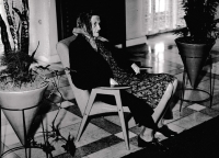 Antonie Borovičková, teta pamětnice, která se o ni starala po smrti maminky, na svatbě pamětnice, Kroměříž 1974