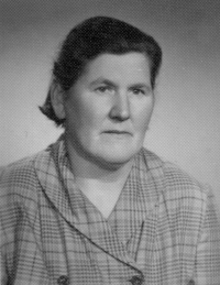 Matka pamětnice Marie Blažková v roce 1948