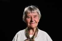 Marie Janatová ve studiu Paměti národa, 2022