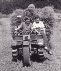 Na prázdninách v Boskovicích, rok 1974