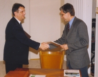 Podepsání dohody o spolupráci mezi městy Králíky a Miedzylesie, Králíky 1999