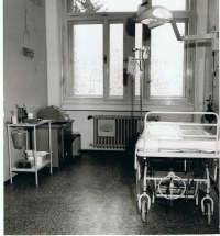 Příjem nemocných, ARO nemocnice Ústí nad Orlicí, 70. léta