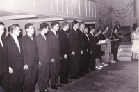 Graduation photo of O. Mazan from 1959.