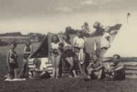 Návštěvy na táboře 34. oddílu skautek 