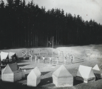 Tábor 34. oddílu skautek roku 1948