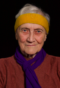 Zdena Krejčíková při natáčení