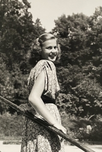 Margita as a young girl in the spa