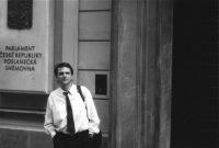 Před parlamentem, Praha 1992