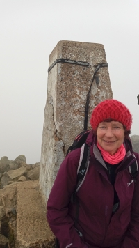 Anna Koffer after climbing Mount Cadair Idris, Wales, 2023