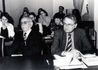 Jiří Fiala jako asistent na FFUP , Olomouc, 1980
