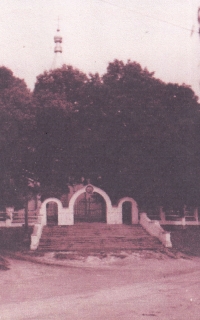 Gate of the cemetery in Hlinsk