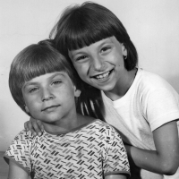 Děti pamětníka Ingrid a Robert v roce 1980 