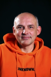 Yevhen Krashtan during an interview