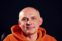 Yevhen Krashtan during an interview