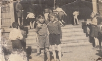 Albert Iser with his friend from primary school