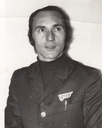 Albert Iser v uniformě řidiče autobusu, 70. léta