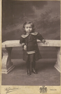 Father Jiří Mandelík as a child