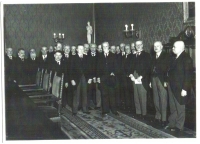 Grandfather Robert Mandelík (1875-1946) with members of the government