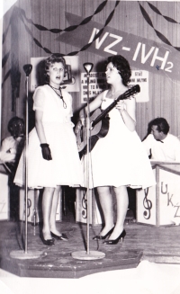 Fun at the prom, 60s.