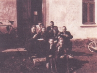 Zajíc family in Libina, 1947