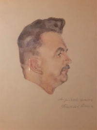 Portrét dědečka Františka Slámy