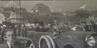 Grandfather V. Honomichl and the president T. G. Masaryk, Pilsen, 1921