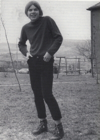 Zdeněk Holeček as a sixteen years old, Sokolov, 1972

