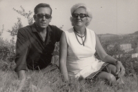 Čachovi na kopci Šibenice nad vilou ve Zlíně, asi 1958