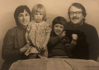 Dagmar Pokorná s rodinou, 1982