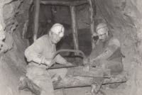 Dobroslav Pustaj (vlevo) v Dúbravských dolech (80. léta)