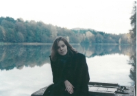Linda Tomaščik at Lake Mácha in 1999