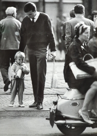 Josef Parlesák se synem 