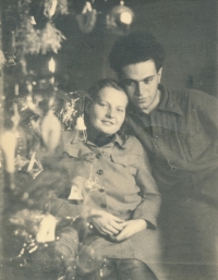 Marie and Milan Weiner, parents of the witness, before their wedding, circa 1948