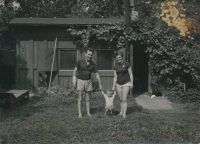 Ondřej Šteffl s rodiči, 1955