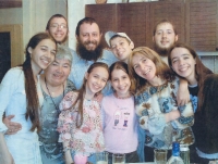 Eva Jerochim with her family, 2005–2006