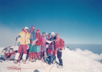At the top of Mont Blanc (the witness third from the left), 2012