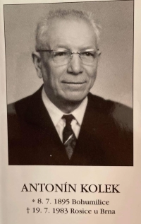 Pamětníkův otec - spisovatel Antonín Kolek