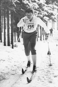 Alena Bartošová v roce 1968 na mistrovství Československé socialistické republiky v jabloneckém Mšeně