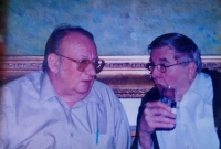 Bohuslav Matyáš s Vladimírem Justlem, nedatováno