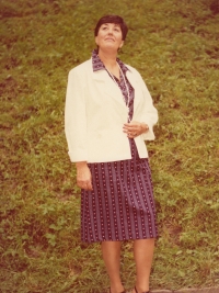 Ludmila Klinkovská as a model, 1986