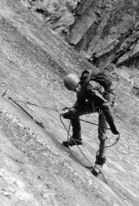 Jiří Maršík climbing the High Tatras’ Gerlachovský štít, 1973