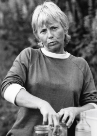 Eva Novotná in the 1970s