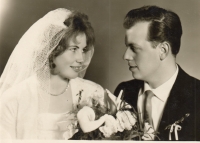 S manželem Josefem Slunečkem, 1963