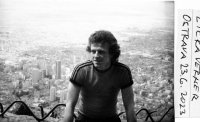 Verner Lička během zimního soustředění Baníku Ostrava v jižní Americe, Bogota, 1977