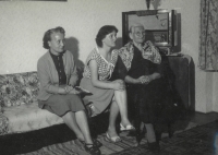 Mother, Edita Krystýnková and grandmother in the late sixties