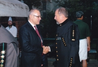 Václav Pošta (right) with Zdeněk Bakala / 2006