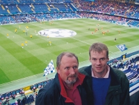 Václav Pošta with his son Mark / Chelsea stadium in London / 2009
