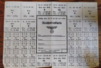 Německé potravinové lístky pro obyvatele Sudet za války