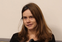 Linda Tomaščik při natáčení rozhovoru v roce 2022