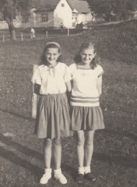 The All-Sokol Slet, 1948. Vlasta Častová on the right.